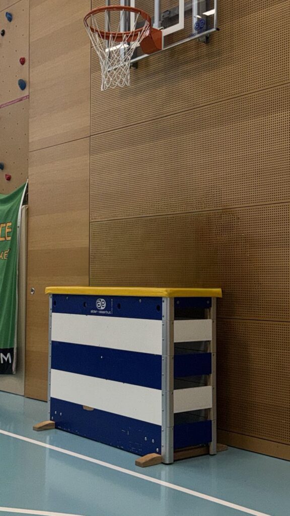 Schwedenkasten als typisches Gerät aus dem Schulsport