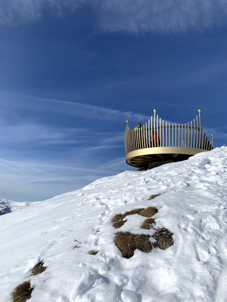 Aussichtsplattform Royal Walk am Männlichen im Winter