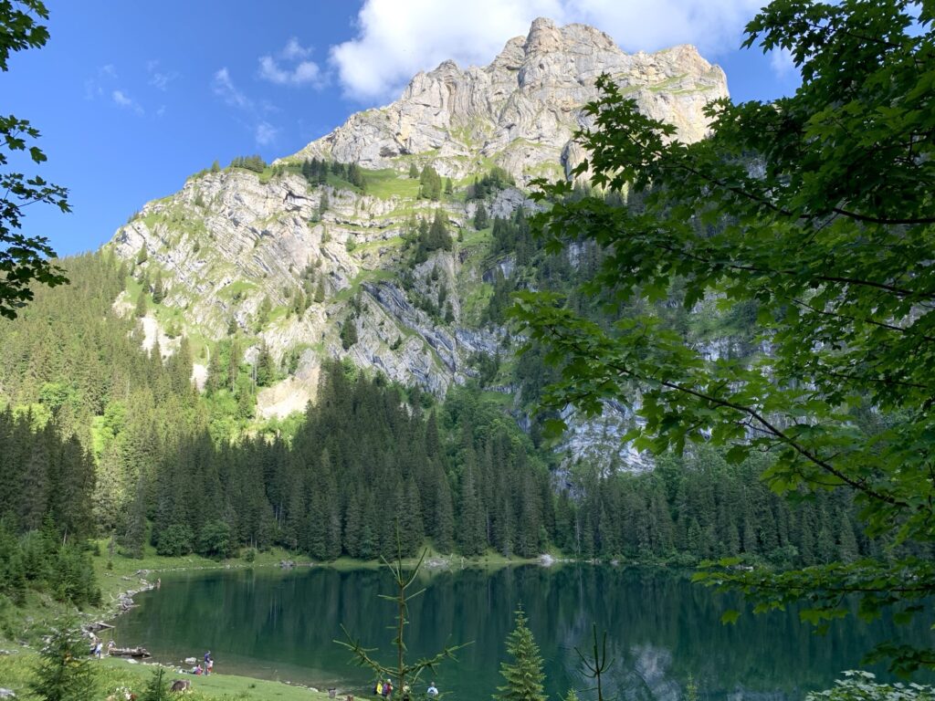 Postkartenkulisse am Hinterburgseeli im Berner Oberland 