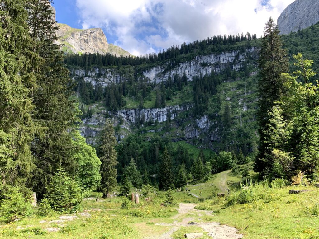 Wanderweg zum Hinterburgseeli im Berner Oberland 