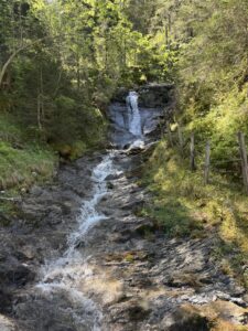 Reichenbach im Rosenlauital mit Wasserfall
