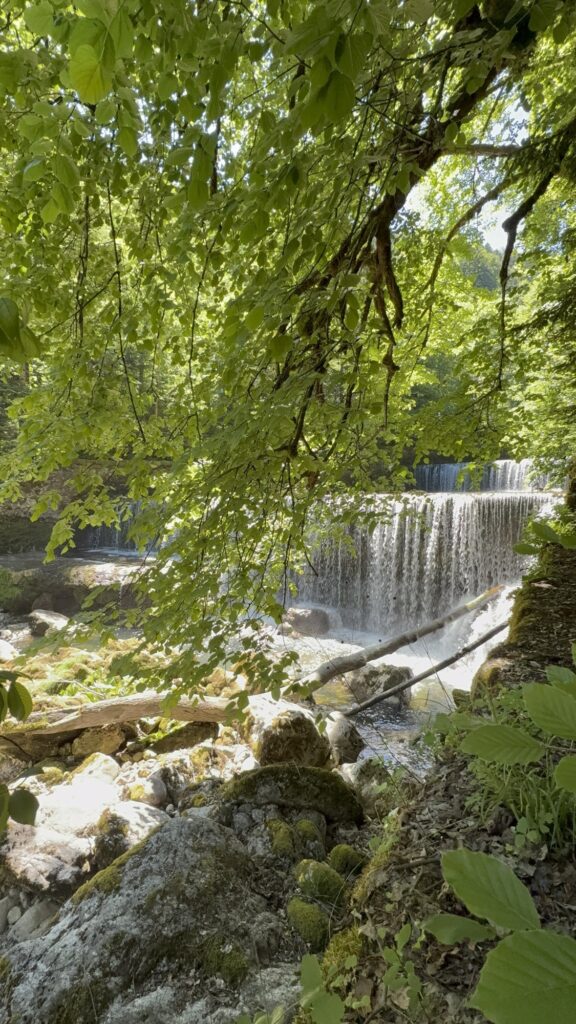 Wasserfall in der Areuse-Schlucht
