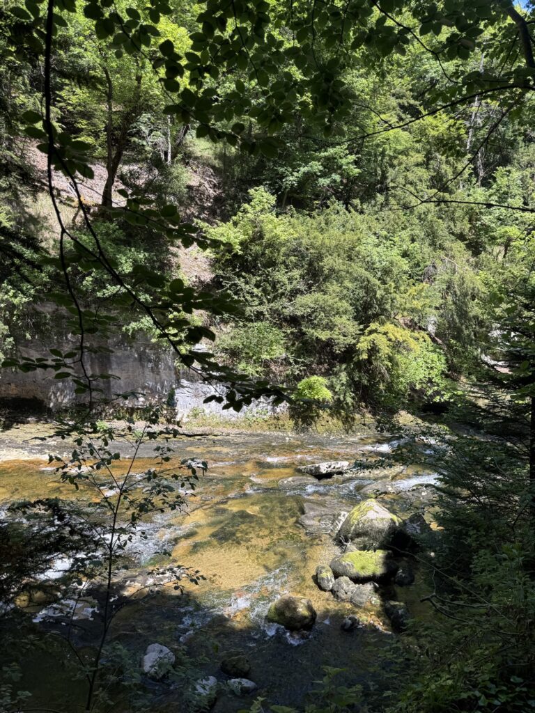 Klares Wasser der Areuse